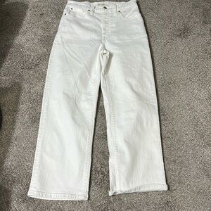 Madewell slim wide-leg crop